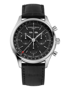 Frédérique Constant FC-296DG5B6 dark grey dial front view