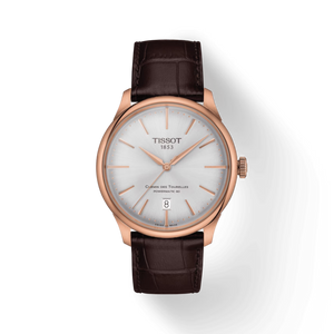 TISSOT CHEMIN DES TOURELLES POWERMATIC 80 39 MM ROSE PVD | SILVER DIAL | BROWN STRAP TISSOT CHEMIN DES TOURELLES POWERMATIC 80 39 MM ROSE PVD | SILVER DIAL | BROWN STRAP