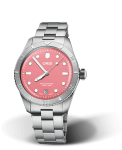 Oris Divers Sixty-Five ‘Cotton Candy’ 38 mm pink dial — 01-733-7771-4058-07-8-19-18” Oris Divers Sixty-Five ‘Cotton Candy’ 38 mm pink dial — 01-733-7771-4058-07-8-19-18”