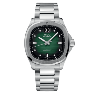 Mido Multifort TV Big Date Automatic 38 mm Green-Black Gradient Dial Stainless Steel Bracelet [M049.526.11.091.00]