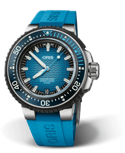 Oris Aquis Pro 4000 m blue dial — 01-400-7777-7155-Set front view Oris Aquis Pro 4000 m blue dial — 01-400-7777-7155-Set front view