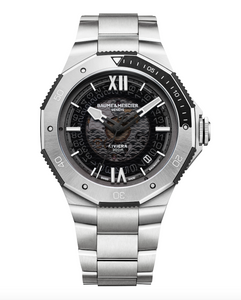 BAUME MERCIER: RIVIERA AZUR BAUMATIC 300M DIVER | BLACK DIAL, MODEL 10717 BAUME MERCIER: RIVIERA AZUR BAUMATIC 300M DIVER | BLACK DIAL, MODEL 10717