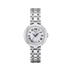 “Front view Tissot Bellissima Small Lady 26 mm white dial stainless steel bracelet”
 “Front view Tissot Bellissima Small Lady 26 mm white dial stainless steel bracelet”