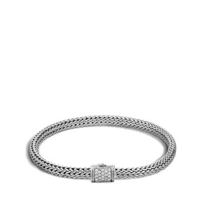 JOHN HARDY: Icon Bracelet, Sterling Silver, Diamonds, 7.5MM | BBP90402DI JOHN HARDY: Icon Bracelet, Sterling Silver, Diamonds, 7.5MM | BBP90402DI