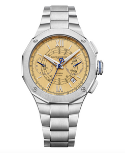 Baume & Mercier Riviera Limited Edition Flyback Chronograph 10828 front view Baume & Mercier Riviera Limited Edition Flyback Chronograph 10828 front view