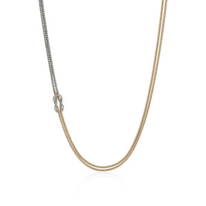 JOHN HARDY: Love Knot Necklace, Gold, Sterling Silver, 3.6MM | NZZ98756 JOHN HARDY: Love Knot Necklace, Gold, Sterling Silver, 3.6MM | NZZ98756