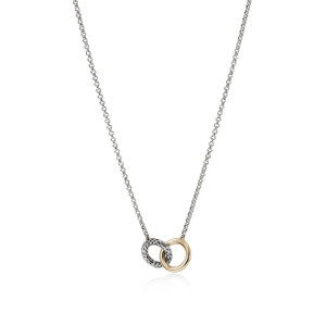 JOHN HARDY: JH Essential Linked Necklace, 14K Gold, Sterling Silver, 2MM | NZZ98707 JOHN HARDY: JH Essential Linked Necklace, 14K Gold, Sterling Silver, 2MM | NZZ98707