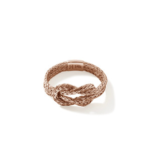 JOHN HARDY: Love Knot Ring, Rose Gold, 3.6MM | RGG901040R JOHN HARDY: Love Knot Ring, Rose Gold, 3.6MM | RGG901040R