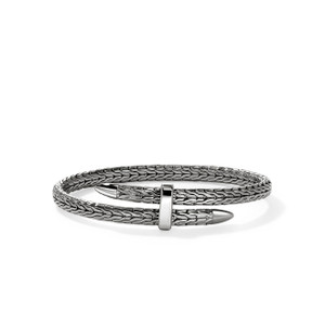 JOHN HARDY: Spear Flex Cuff, Dark Sterling Silver 5.5MM | CM901107BRD JOHN HARDY: Spear Flex Cuff, Dark Sterling Silver 5.5MM | CM901107BRD