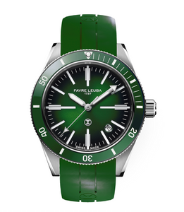 FAVRE LEUBA: Deep Raider Renaissance, Green Dial, Rubber Strap | 00.20308.101.03.303 FAVRE LEUBA: Deep Raider Renaissance, Green Dial, Rubber Strap | 00.20308.101.03.303