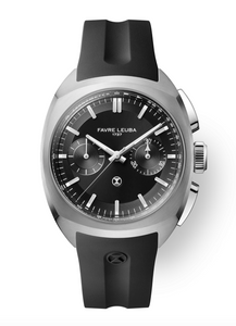 FAVRE LEUBA: Chief Chronograph, Black Dial, Rubber | 00.20101.113.01.301 FAVRE LEUBA: Chief Chronograph, Black Dial, Rubber | 00.20101.113.01.301