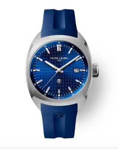 FAVRE LEUBA: Chief Date, Blue Dial, Strap | 00.20102.102.02.302 FAVRE LEUBA: Chief Date, Blue Dial, Strap | 00.20102.102.02.302