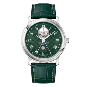 Frédérique Constant FC-335MCGRW4P26 green dial front view
 Frédérique Constant FC-335MCGRW4P26 green dial front view