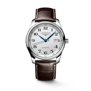 Longines Master Collection Automatic 40 mm Silver Barleycorn Dial Brown Alligator Strap [L2.793.4.78.3]