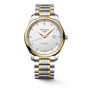Longines Master Collection Automatic 42 mm Silver Barleycorn Dial Stainless Steel & 18K Yellow Gold Bracelet [L2.893.5.97.7]