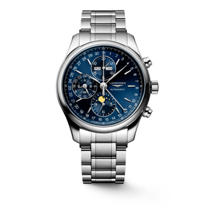 Longines Master Collection Chronograph Sunray Blue Dial With Calendar & Moonphase Stainless Steel Bracelet Automatic 42 mm [L2.773.4.92.6]