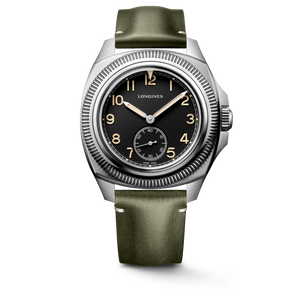 Longines Pilot Majetek Anthracite Dial Green Leather Strap Automatic 40 mm [L2.838.4.53.2]