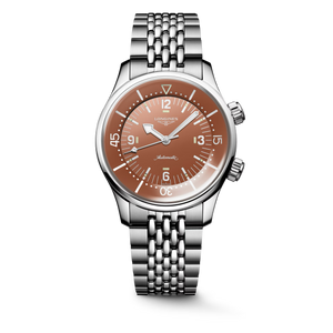 Longines Legend Diver Terracotta Dial Stainless Steel Bracelet Automatic 39 mm [L3.764.4.96.6]