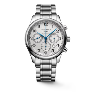 Longines Master Collection Silver Barleycorn Dial Stainless Steel Bracelet Automatic Chronograph 42 mm [L2.759.4.78.6]