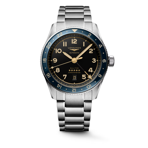 Longines Spirit Zulu Time Anthracite Dial Stainless Steel Bracelet Automatic GMT 42 mm [L3.812.4.60.6]