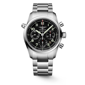 Longines Spirit Chronograph Automatic 42 mm Black Matt Dial Stainless Steel Bracelet [L3.820.4.53.6]