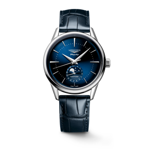 Longines Flagship Heritage Moonphase Automatic 38.50 mm Sunray Blue Dial Alligator Strap [L4.815.4.92.2]