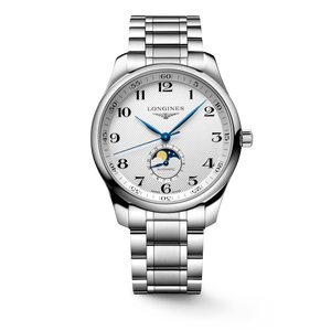 Longines Master Collection Moonphase Automatic Silver Barleycorn Dial Stainless Steel Bracelet 42 mm [L2.919.4.78.6]