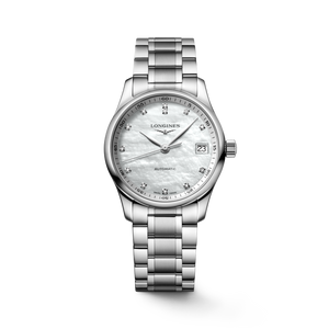 Longines Master Collection Automatic Mother-of-Pearl Dial with Diamond Hour Markers Stainless Steel Bracelet 34 mm [L2.357.4.87.6]