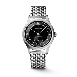 Longines Heritage Classic Sector Dial Automatic Black Dial Stainless Steel Bracelet 38.50 mm [L2.828.4.53.6]