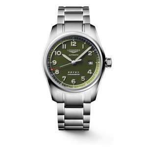 Longines Spirit Automatic Green Matt Dial Stainless Steel Bracelet 40 mm [L3.810.4.03.6]
