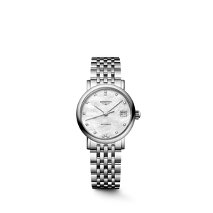 Longines Elegant Collection Automatic White Mother-of-Pearl Diamond Dial Stainless Steel Bracelet 25.50 mm [L4.309.4.80.6]