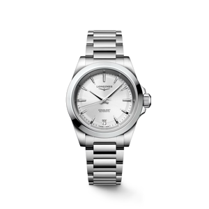 Longines Conquest Automatic Sunray Silver Dial Stainless Steel Bracelet 34 mm [L3.430.4.72.6]