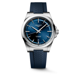 Longines Conquest Automatic Sunray Blue Dial with Swiss Super-LumiNova® Rubber Strap 41 mm [L3.830.4.92.9]