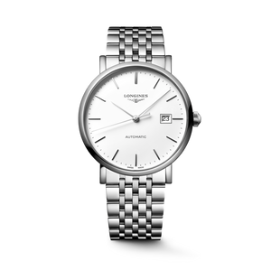 Longines Elegant Collection Automatic White Matt Dial Stainless Steel Bracelet 39 mm [L4.910.4.19.6]