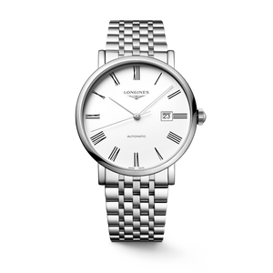 Longines Elegant Collection Automatic White Matt Dial Stainless Steel Bracelet 41 mm [L4.911.4.11.6]