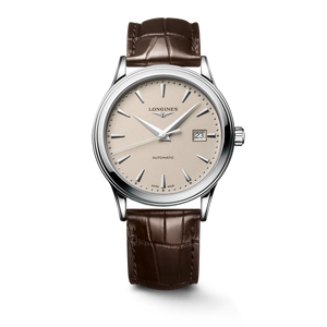 Longines Flagship Classic Automatic Beige Dial Brown Alligator Strap 40 mm [L4.984.4.79.2]