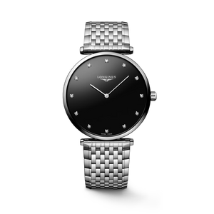 La Grande Classique De Longines Quartz Black Diamond Dial 38 mm [L4.866.4.58.6]