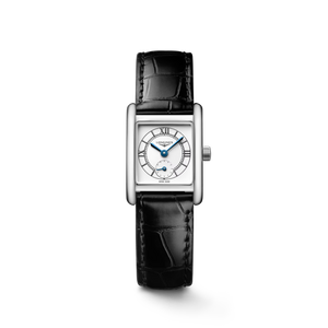 Longines Mini DolceVita Opaline Ivory Quartz 21.50 x 29 mm Alligator Strap [L5.200.4.75.2]