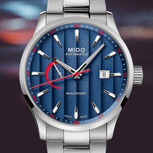 Mido Multifort Power Reserve Steel Blue Automatic 42 mm Bracelet [M038.424.11.041.00]