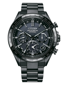 Citizen ATTESA GPS Satellite Wave F950 Super Titanium DLC Black Dial Watch 44.6 mm [CC4055-65E]