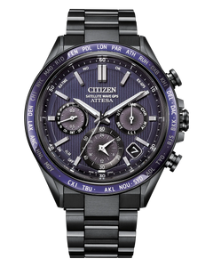 Citizen ATTESA Super Titanium™ with DLC Satellite Wave GPS 44.6mm Blue Dial [CC4059-64L]
