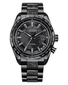 Citizen ATTESA Super Titanium™ with DLC Atomic Time 40.6mm Black Dial [CB0285-63E]