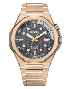 Citizen Series8 890 42.6mm Grey Dial Automatic Rose Gold-Tone [NB6069-53H]
