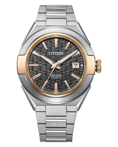 Citizen Series8 Automatic 40.8 mm Grey Dial Two-Tone Stainless Steel Bracelet [NA1034-51H]