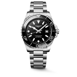 Longines Automatic 42 MM, Stainless Steel case with Ceramic Bezel and Stainless Steel bracelet Watch, L3.788.4.56.6 L37884566