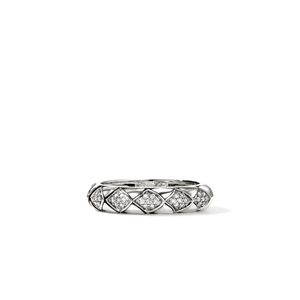 John Hardy Naga Ring Sterling Silver Diamond 5 mm [RBP604072DI]