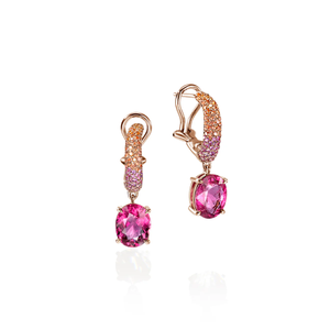 John Hardy Artisan Surf Earrings 18K Rose Gold Gemstones Earrings [EGS895204RPSPOS]