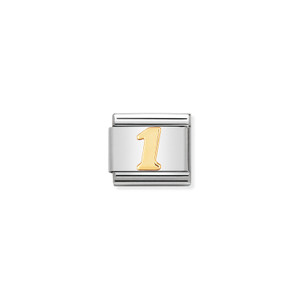 COMPOSABLE CLASSIC NUMBERS IN STAINLESS STEEL WITH 18K GOLD 1