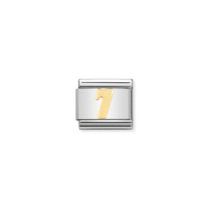 COMPOSABLE CLASSIC NUMBERS IN STAINLESS STEEL WITH 18K GOLD 7