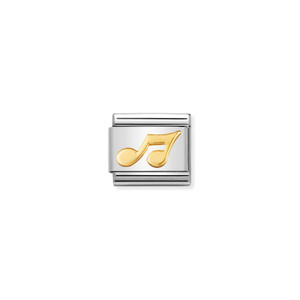 COMPOSABLE CLASSIC MUSIC IN STAINLESS STEEL WITH 18K GOLD MUSICAL NOTE